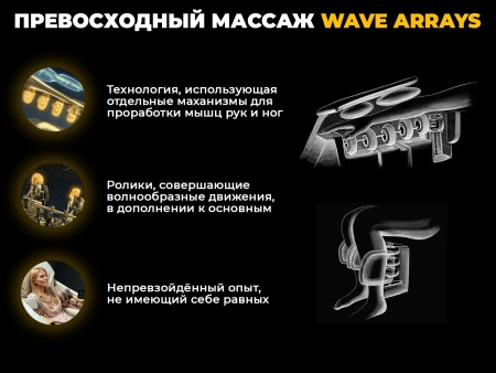 Ультра премиум массажное кресло D_Core 2 Черный Ультра премиум массажное кресло D_Core 2 Черный